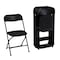 Zown Folding Chair, Stacking, Resin, Black, Banquet, PK8 60540BLK8E - alternate 4